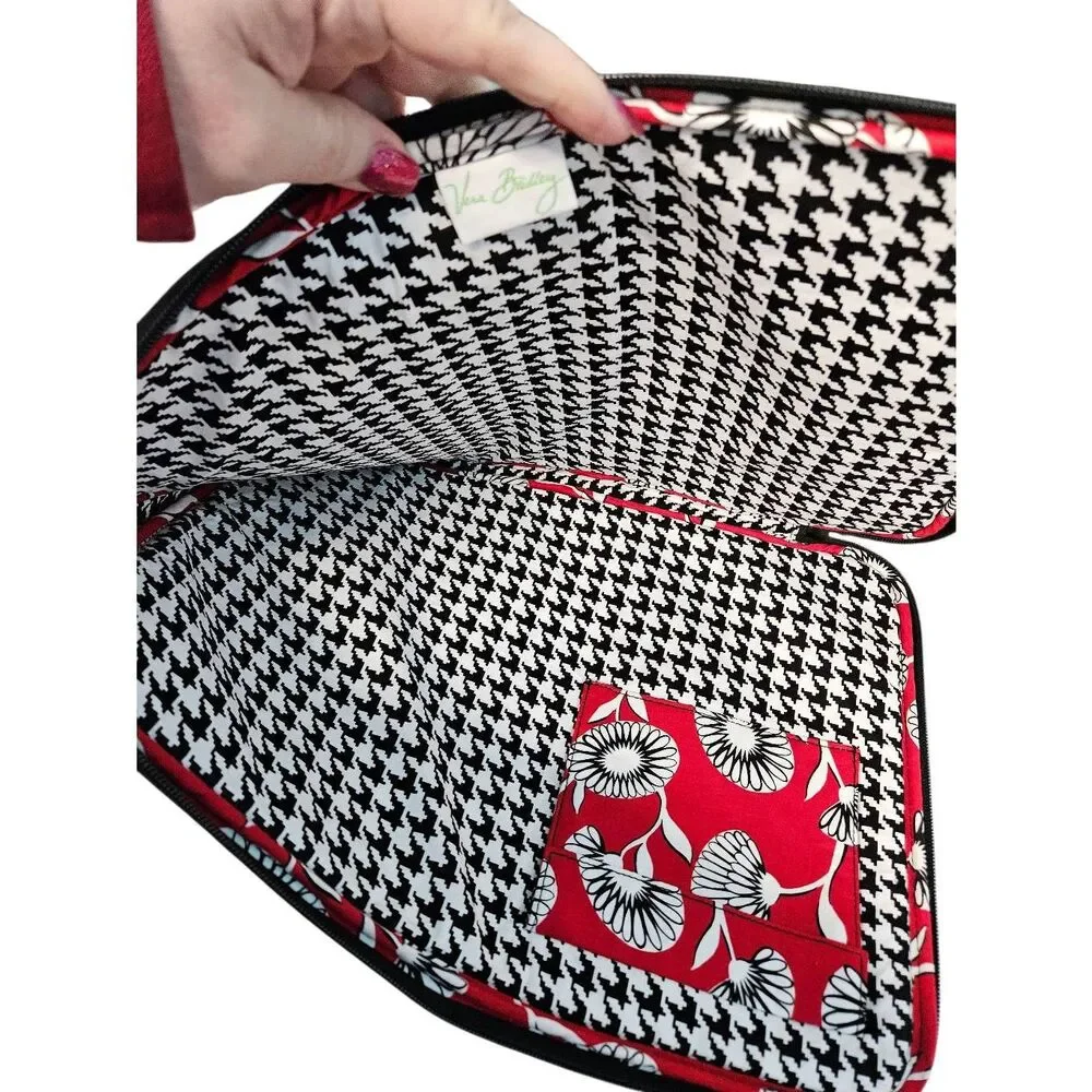 Vera Bradley Red Deco Daisy Laptop sleeve Bag